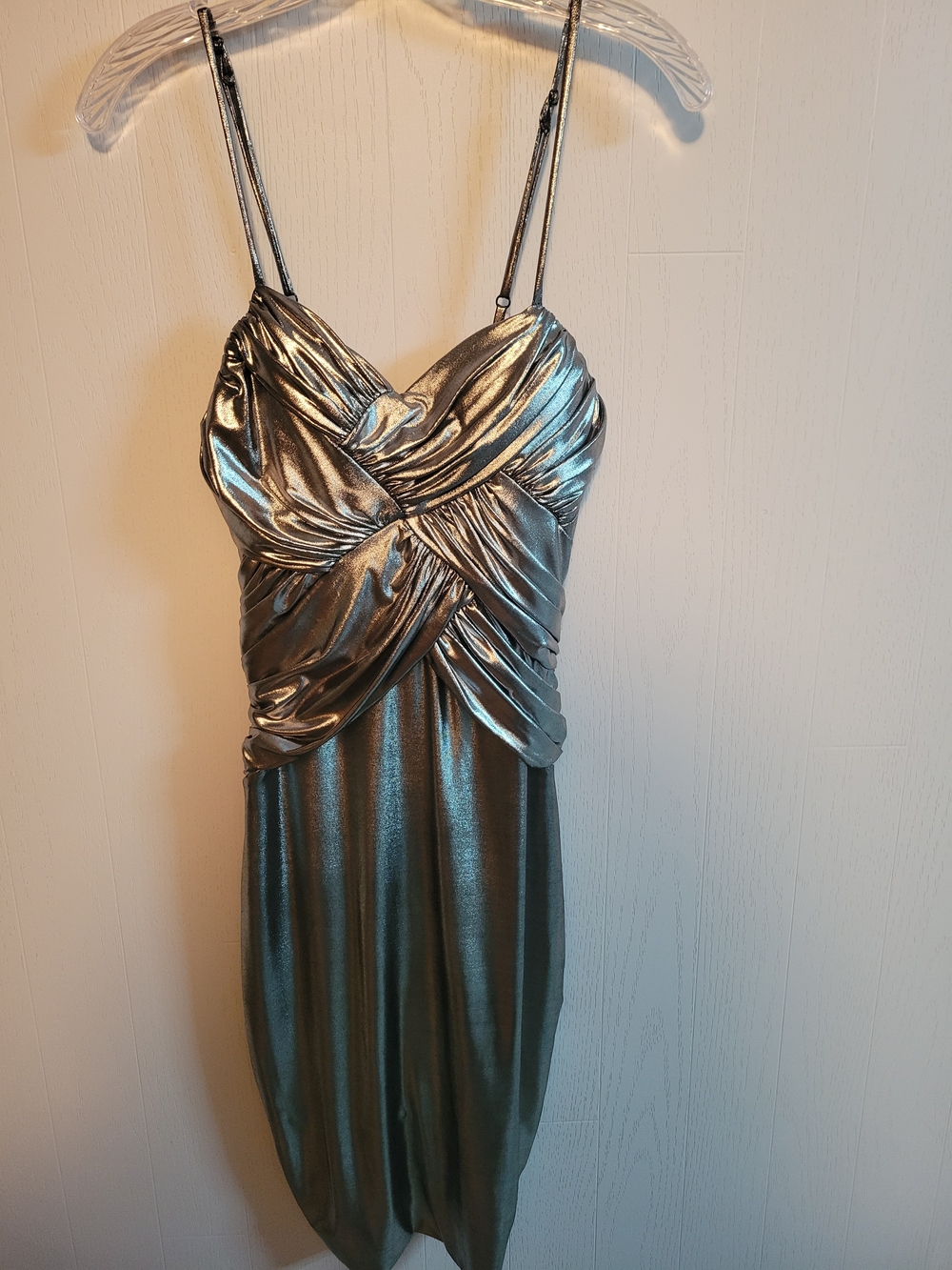 Flashy Silver METALLIC DRESS for New Years Eve!
